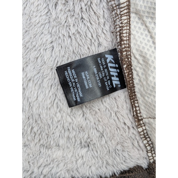 Kuhl Flight Jacket Women's Fleece Hooded Full Zip Up Sherpa Beige Medium - Picture 6 of 11